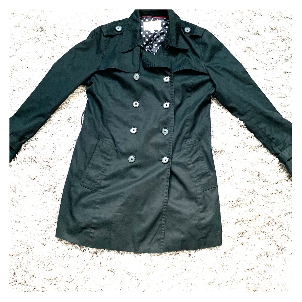 Black Trench Coat - Banana Republic